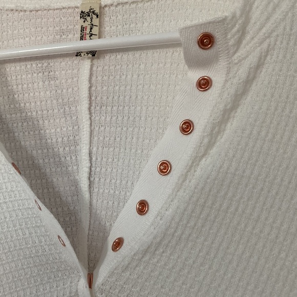 Brand New Free People Waffle Top - Picture 5 of 6